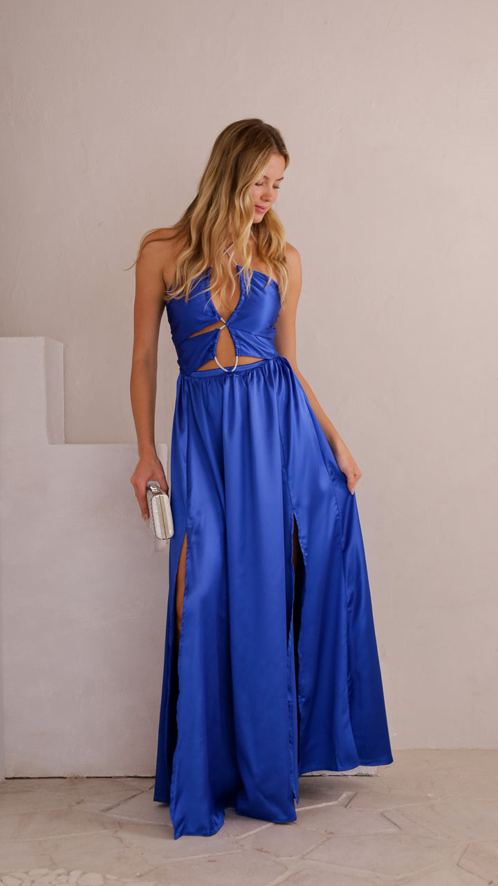 front view image 3 of Liana Satin Maxi Dress