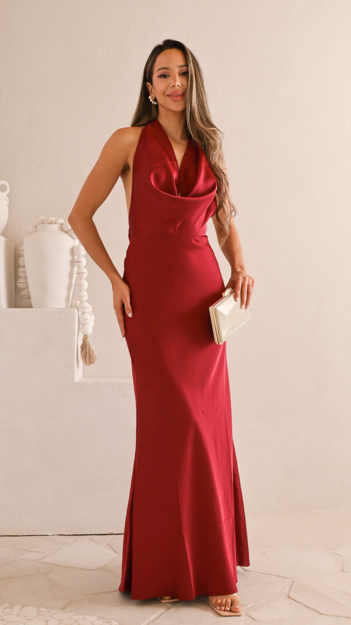 front view image 1 of Amara Satin Gown