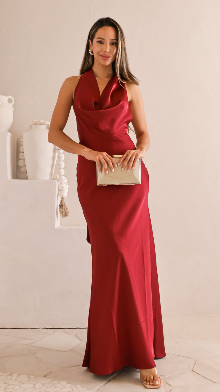 front view image 3 of Amara Satin Gown