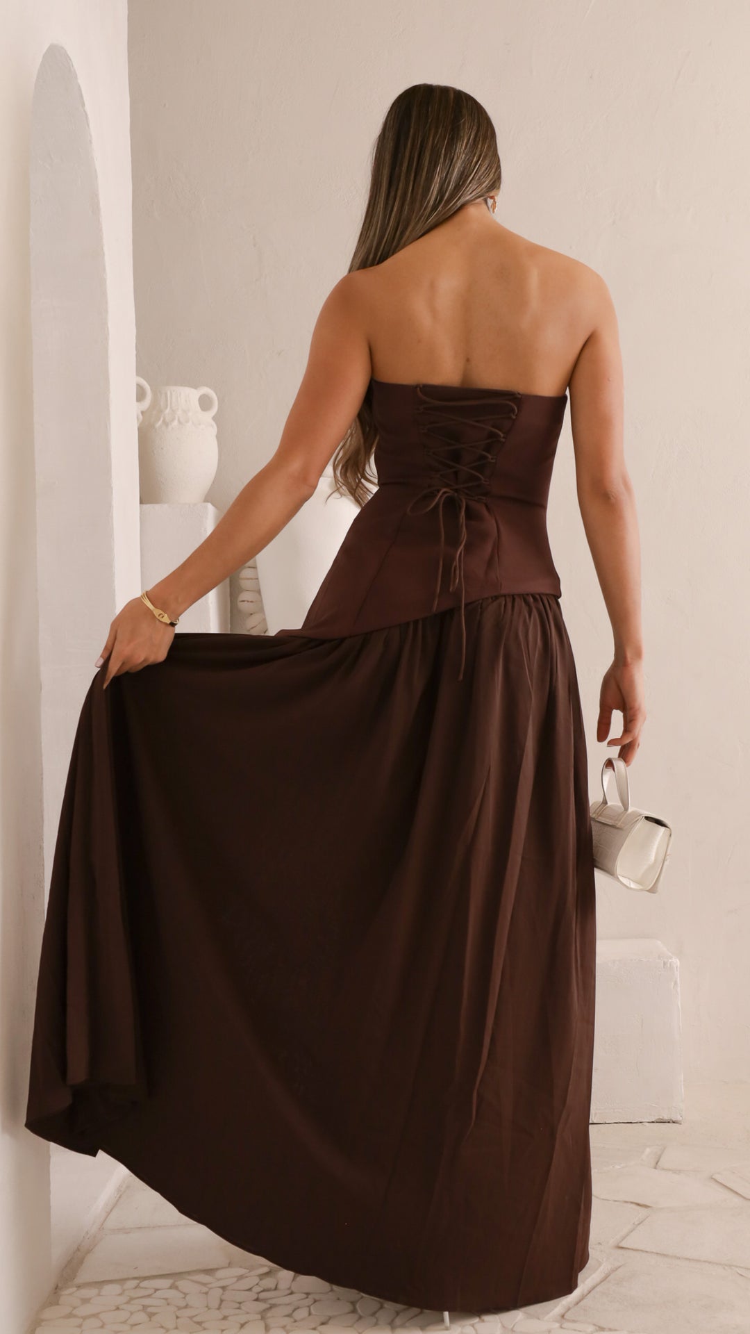 rear view image 1 of Jayla Strapless Maxi Dress