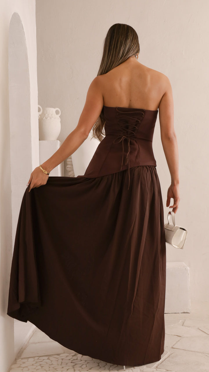 rear view image 1 of Jayla Strapless Maxi Dress