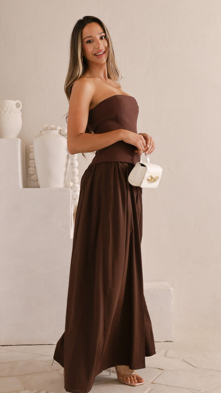 side view image 1 of Jayla Strapless Maxi Dress