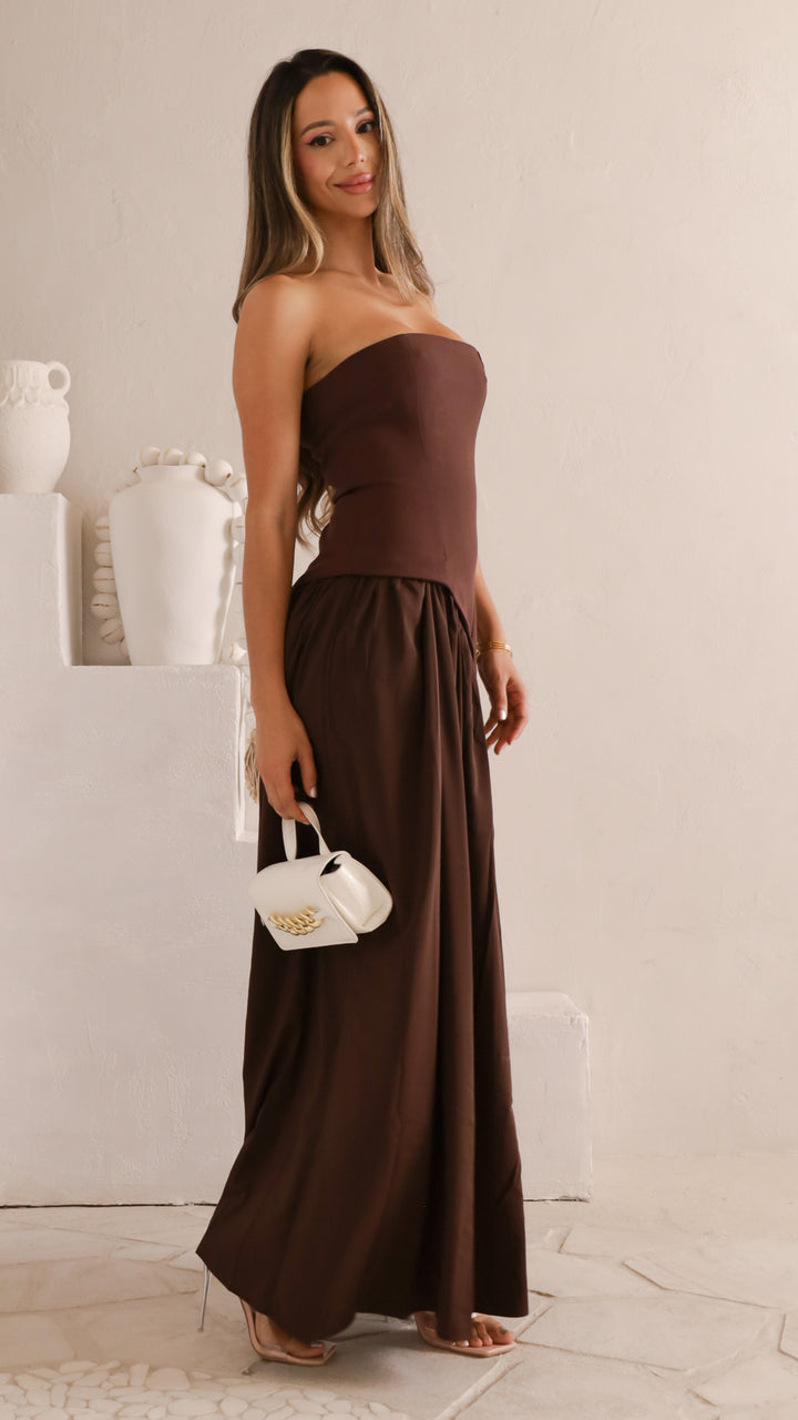 side view image 3 of Jayla Strapless Maxi Dress
