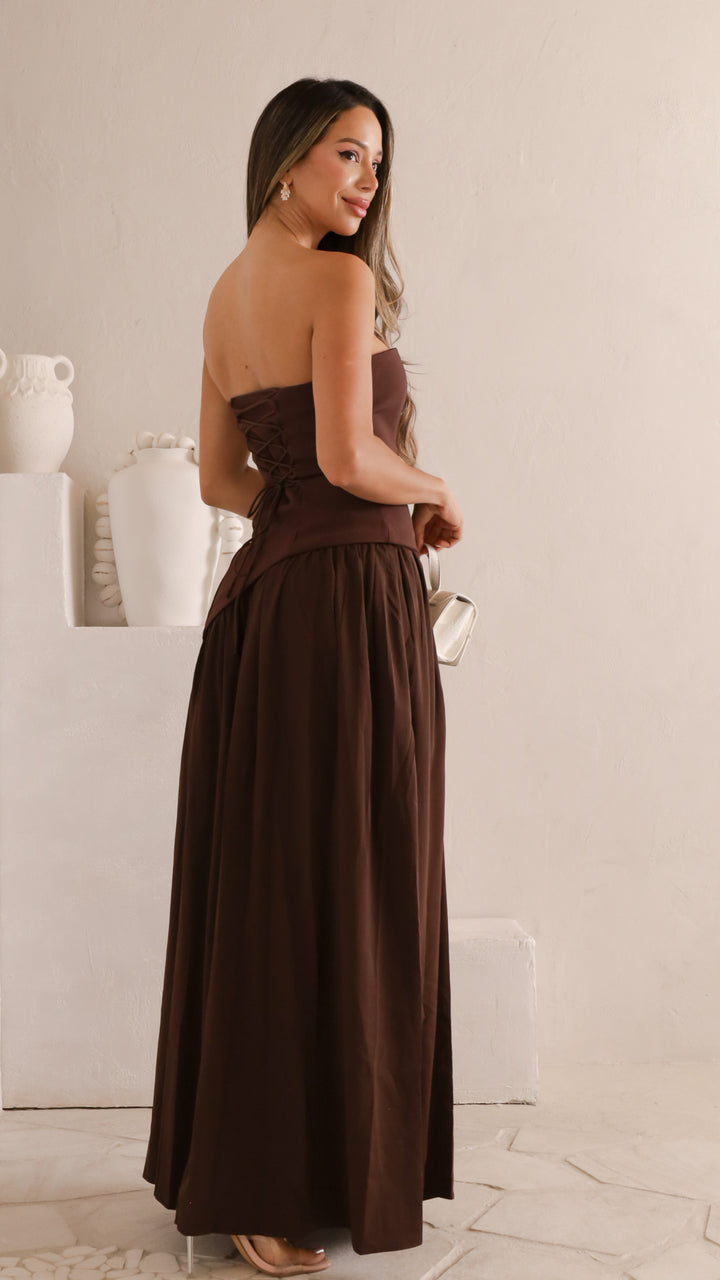 side view image 4 of Jayla Strapless Maxi Dress