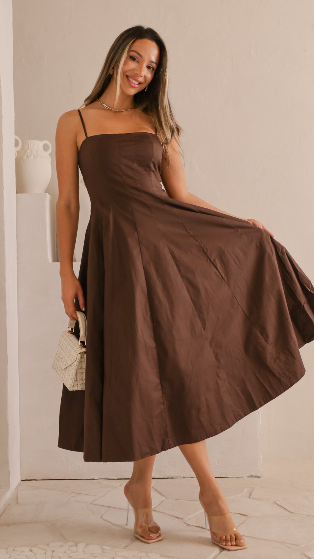 front view image 2 of Evelina Midi Dress