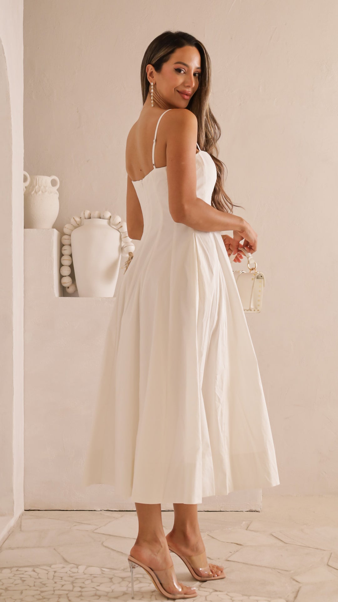 side view image 3 of Evelina Midi Dress