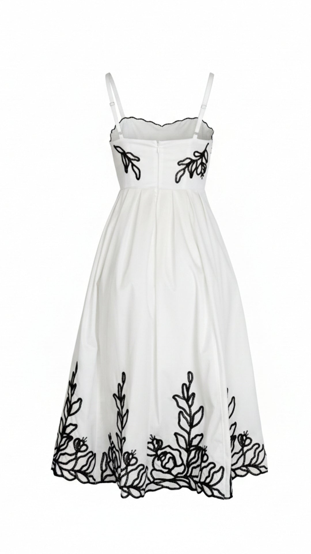 rear view image 1 of Elara Embroidered Midi Dress