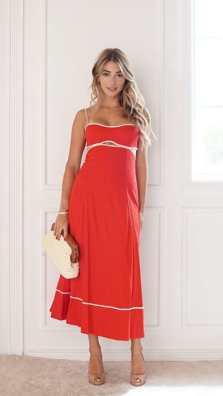 front view image 3 of Camille Midi Dress