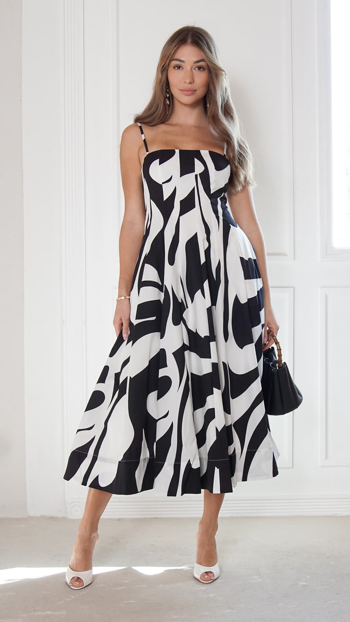 front view image 1 of Arcan Midi Dress
