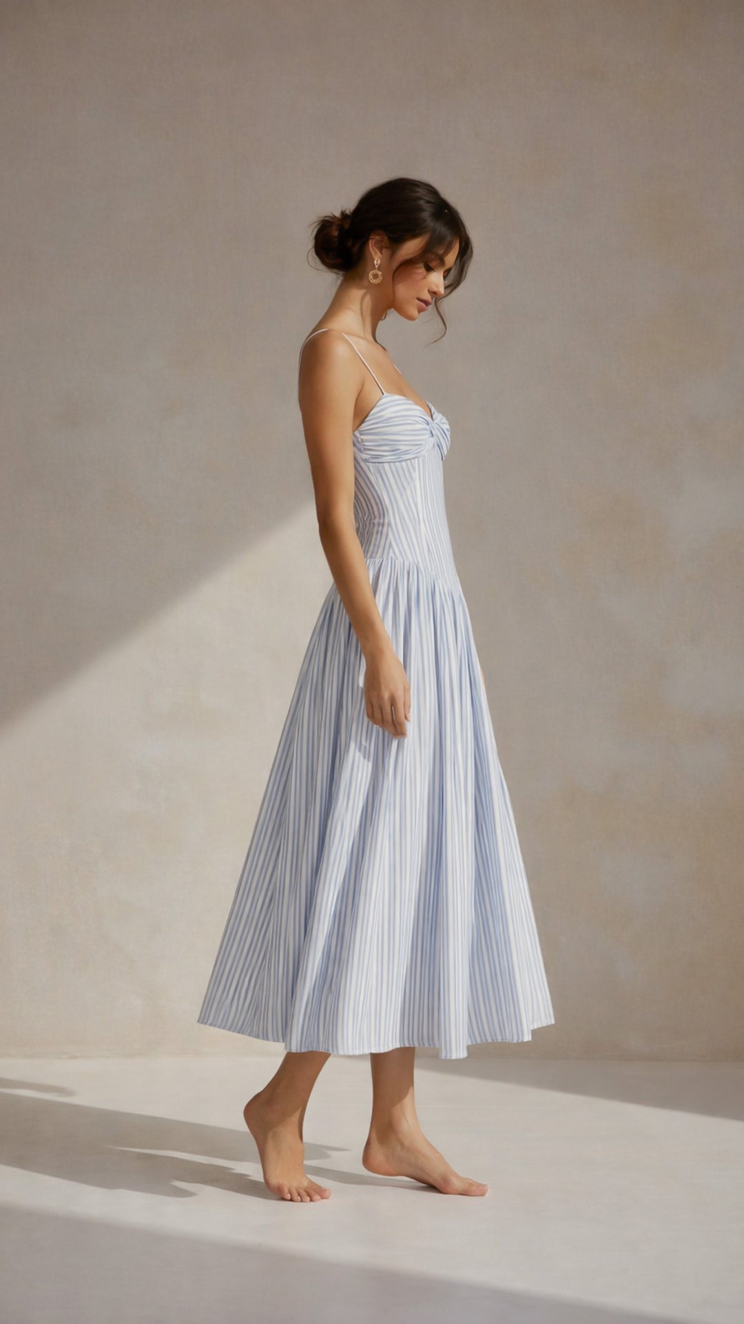 side view image 3 of Lina Midi Dress