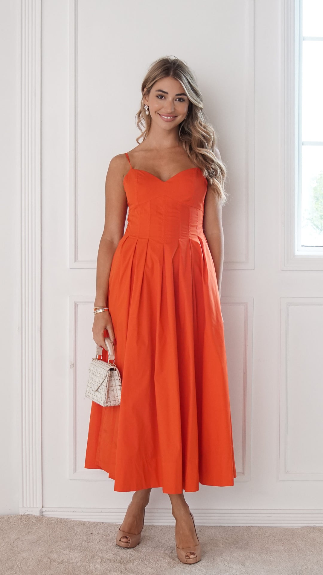 front view image 1 of Elira Midi Dress