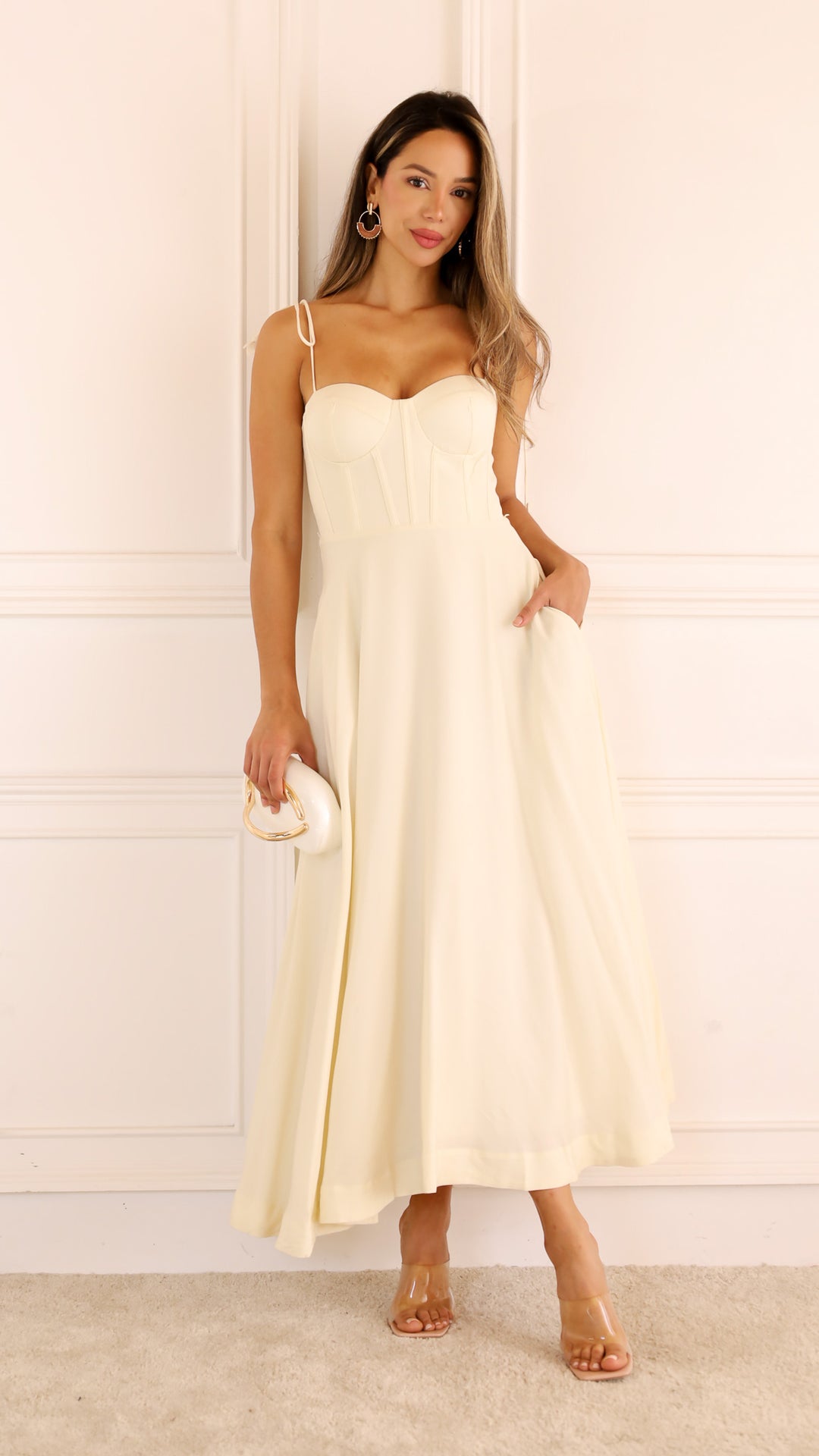 front view image 3 of Stone Midi Dress