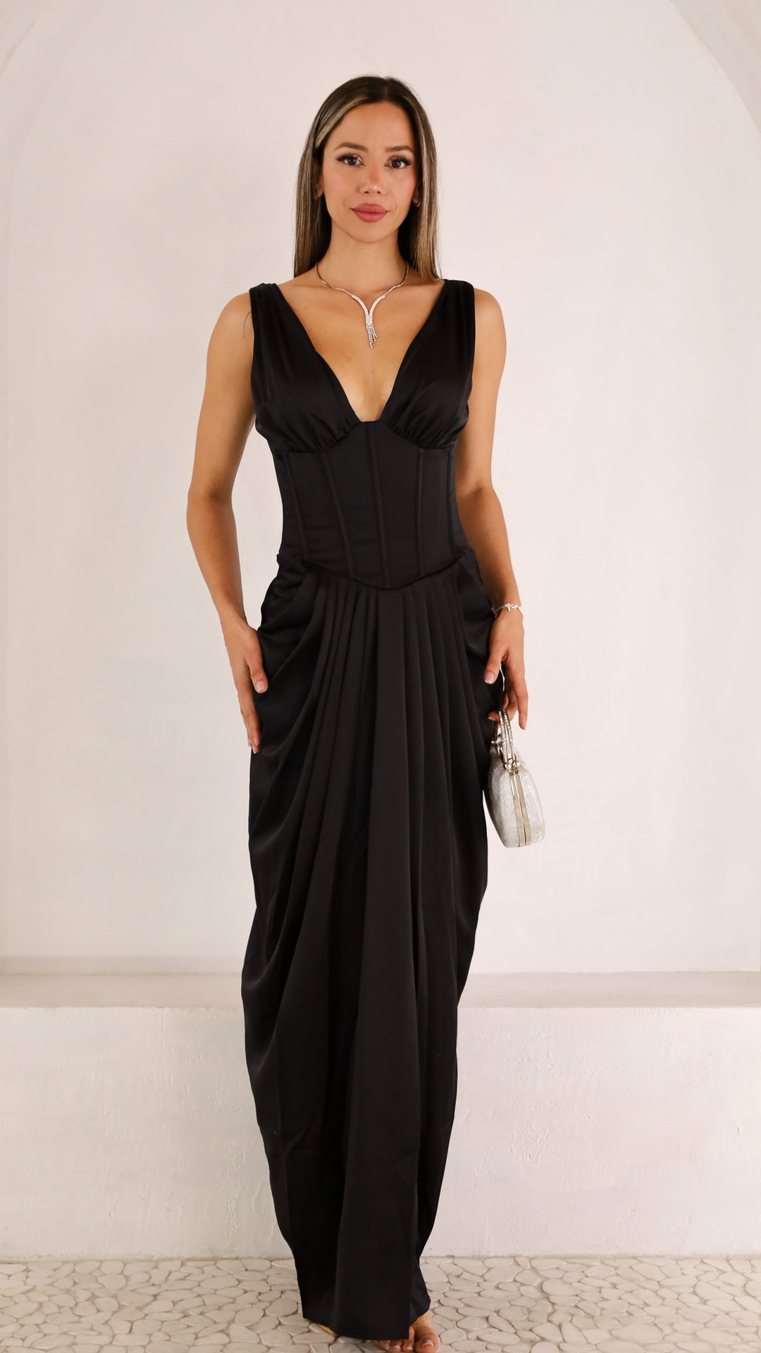 front view image 1 of Yasline Maxi Dress