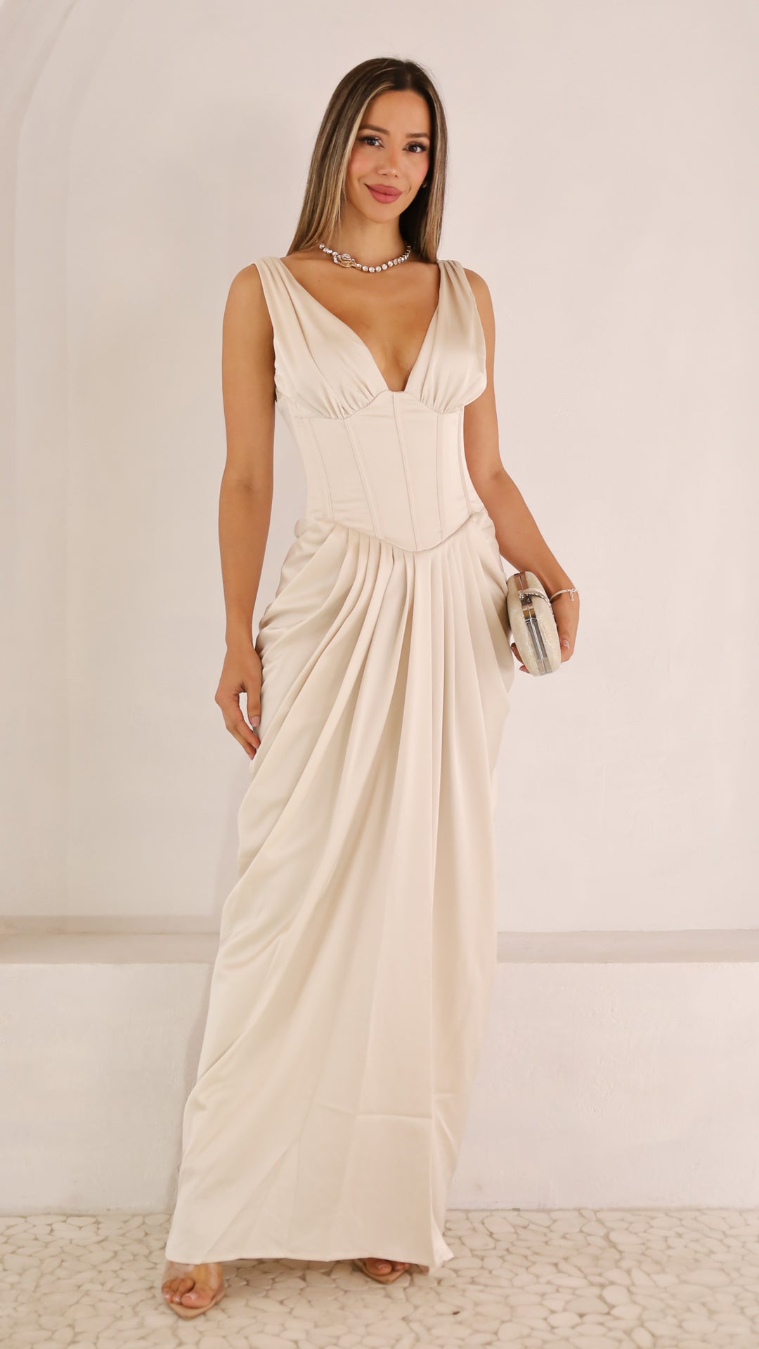 front view image 1 of Yasline Maxi Dress