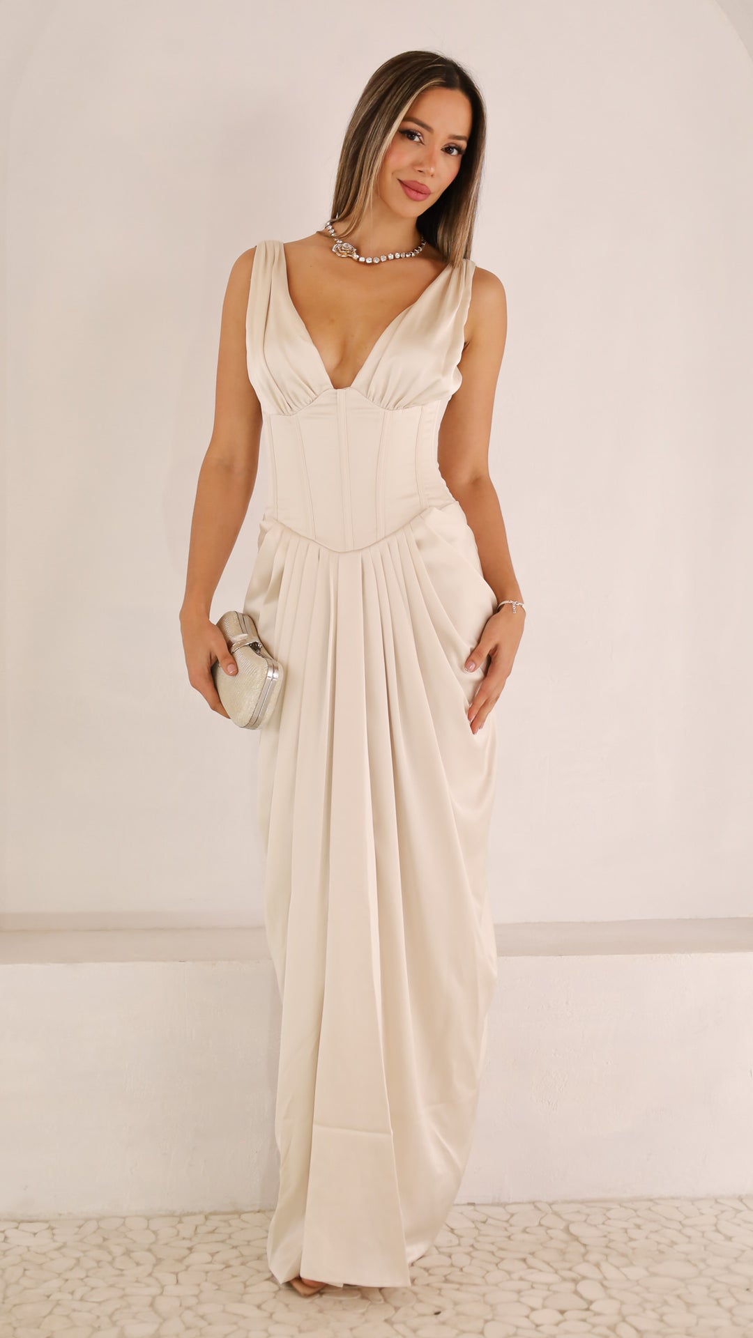 front view image 3 of Yasline Maxi Dress