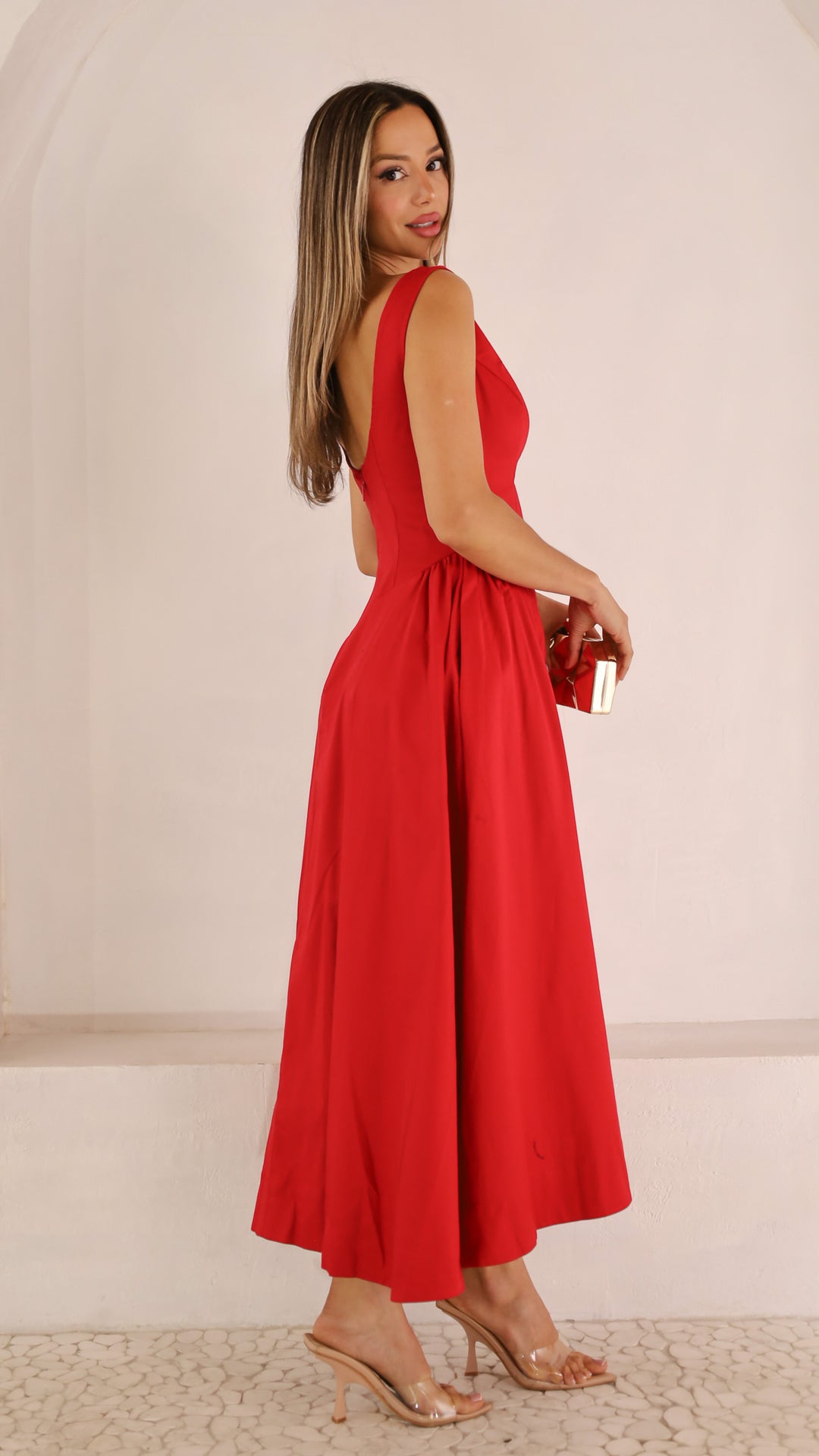 side view image 1 of Thespina Midi Dress