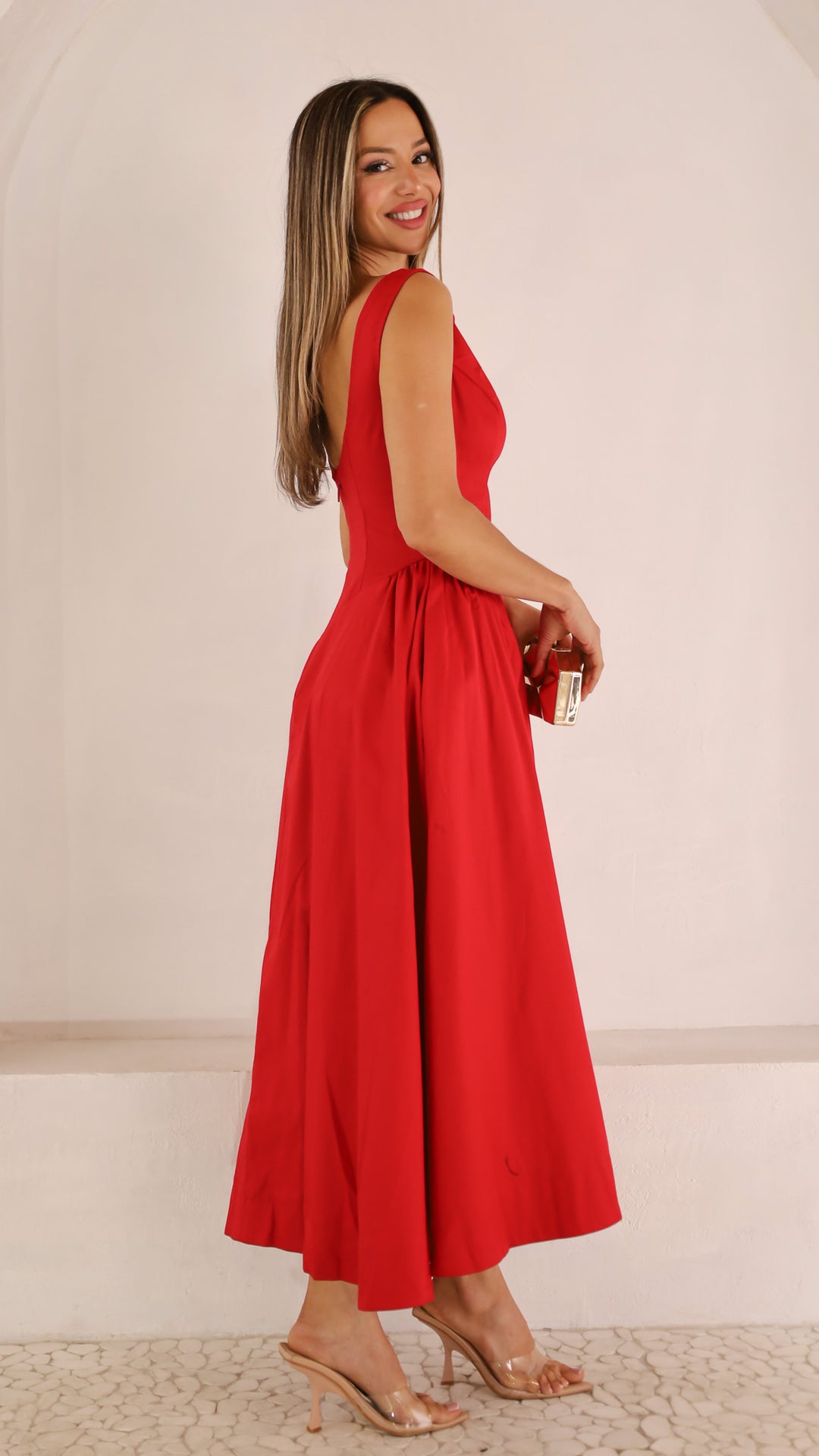 side view image 2 of Thespina Midi Dress