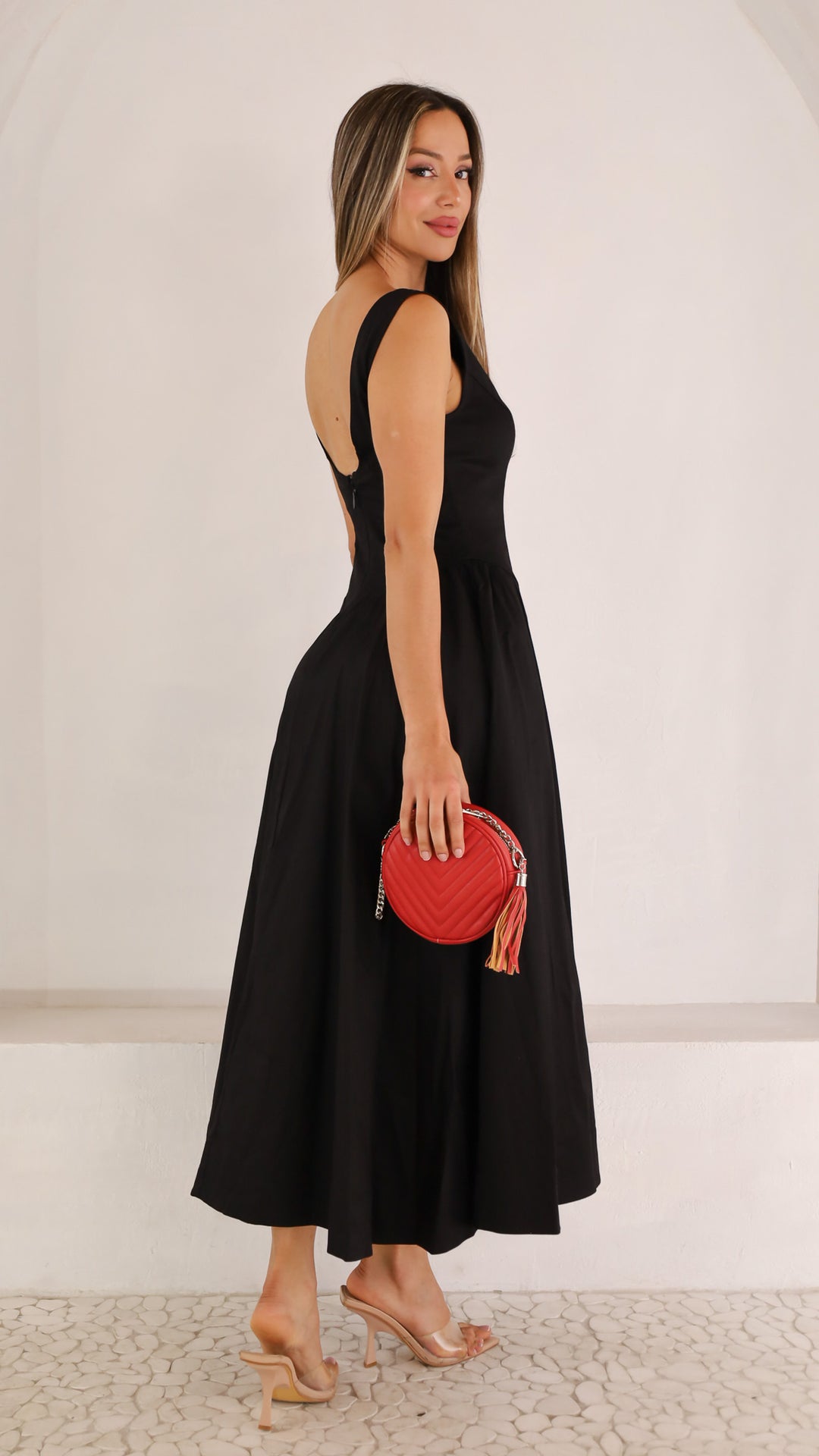 side view image 3 of Thespina Midi Dress