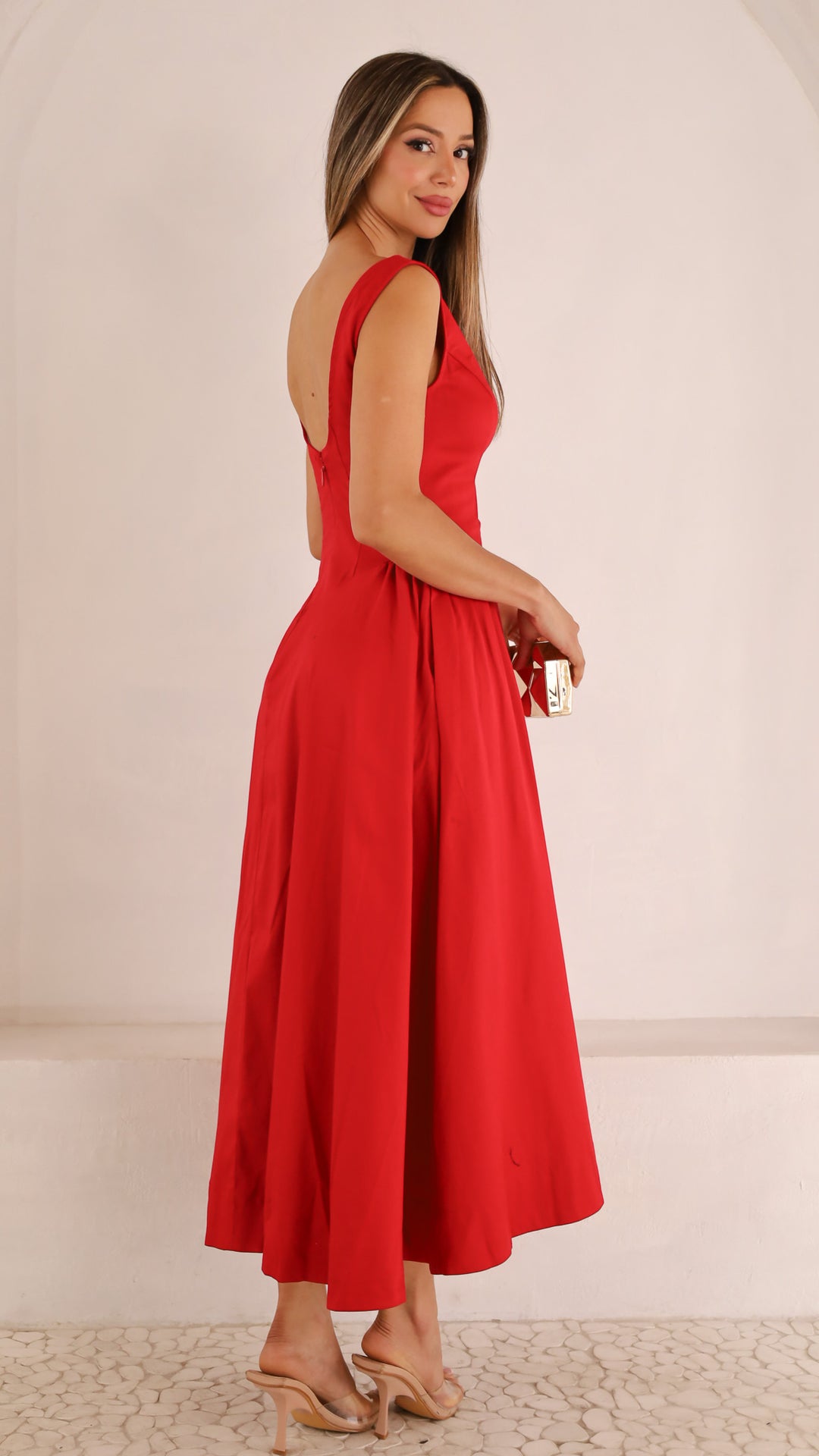 side view image 3 of Thespina Midi Dress