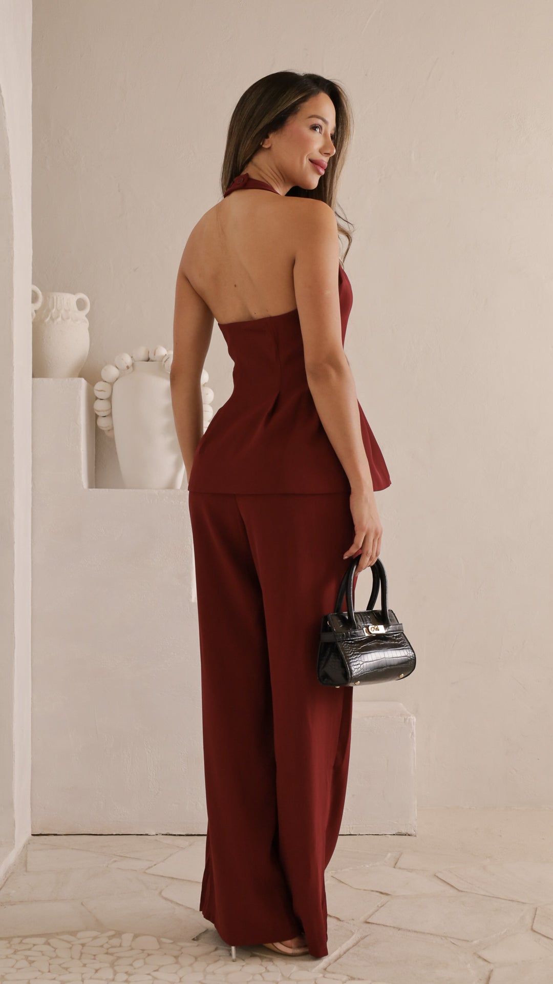 rear view image 1 of Shevet  Wide-Leg Pants