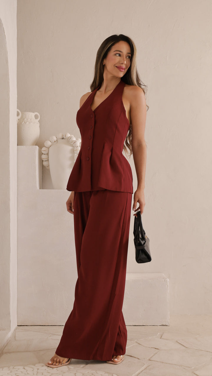 side view image 1 of Shevet  Wide-Leg Pants