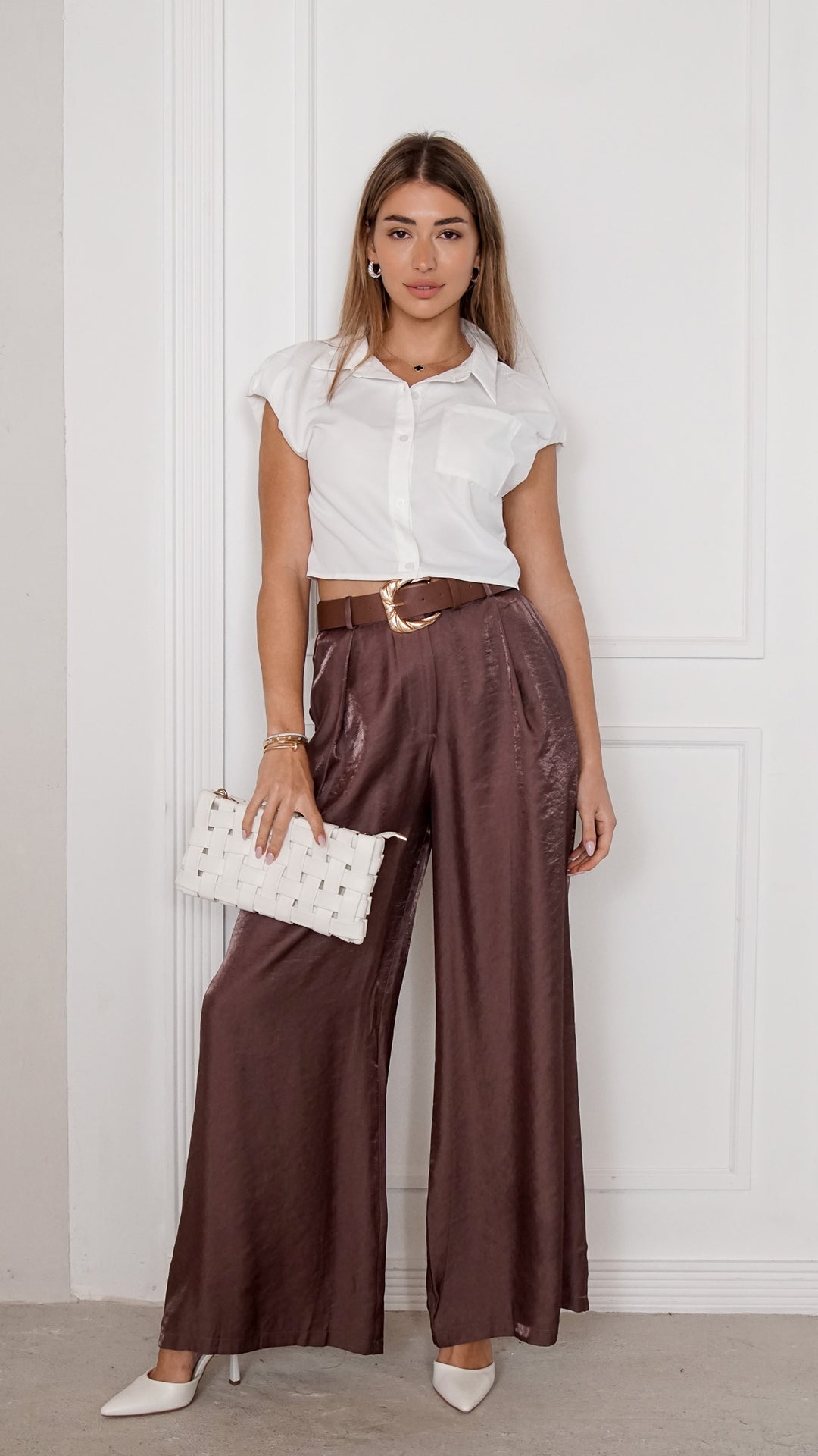 front view image 1 of Mariselle Palazzo Pants