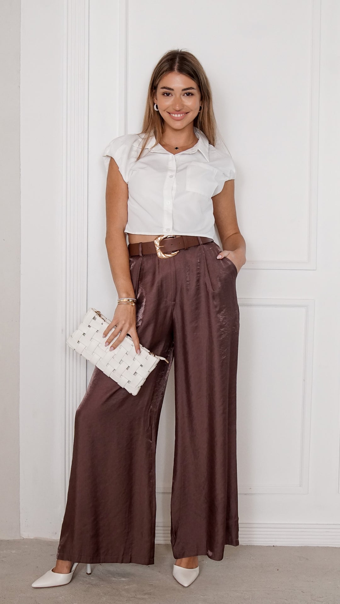 front view image 2 of Mariselle Palazzo Pants