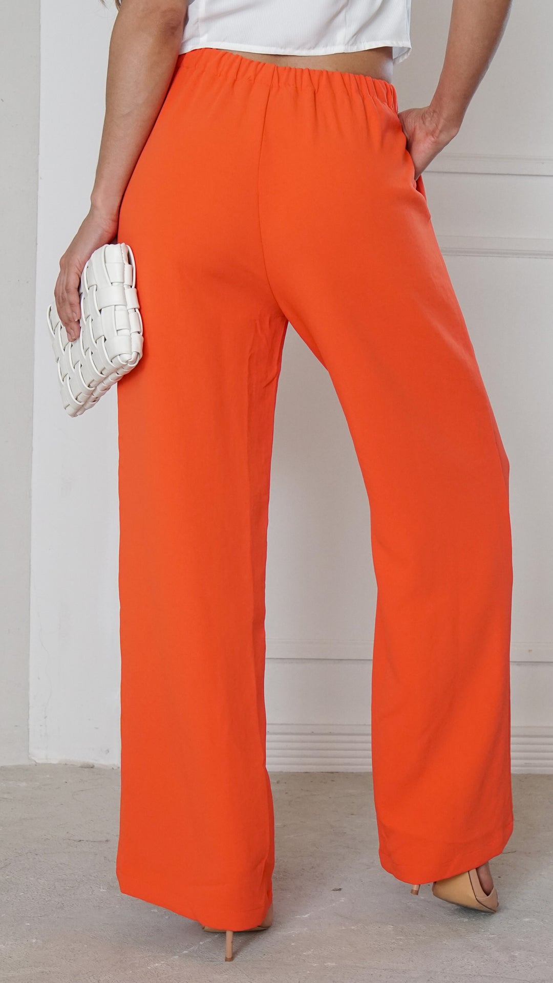 rear view image 3 of Solenne Palazzo Pants
