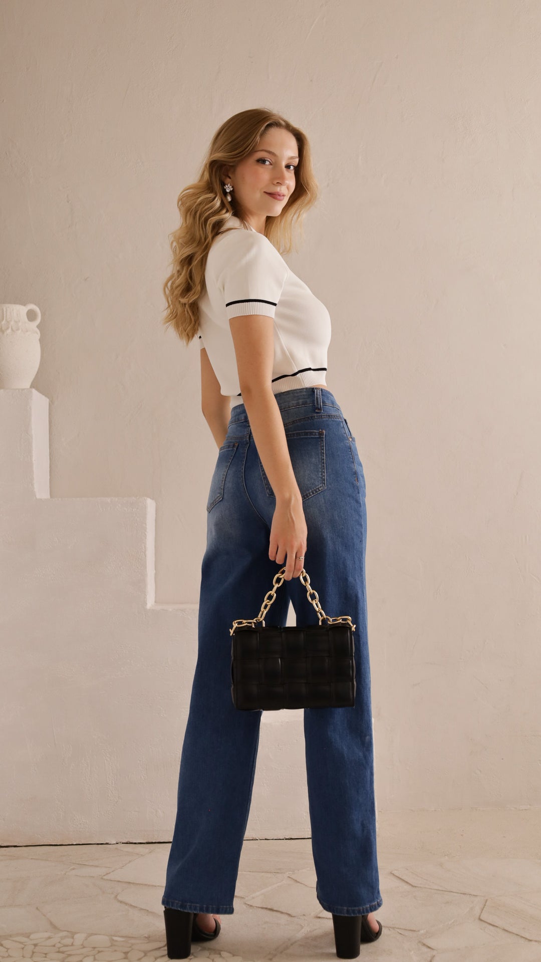 side view image 3 of Soria Polo Crop Top