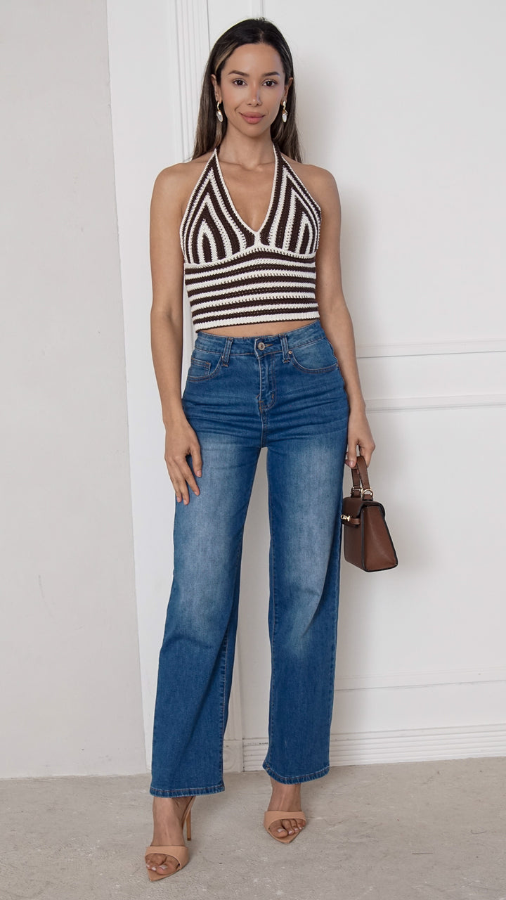 front view image 1 of Alondra Halter Top
