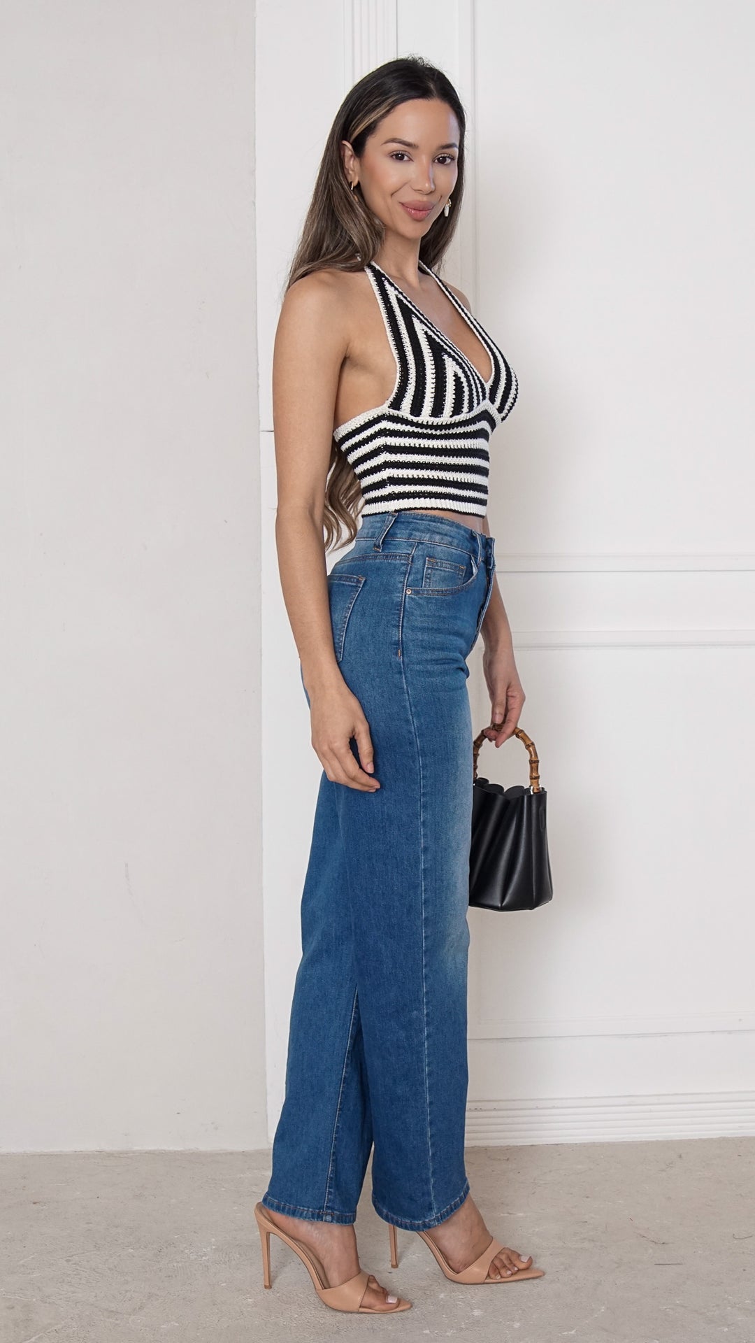 side view image 1 of Alondra Halter Top