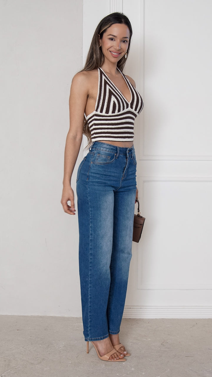 side view image 1 of Alondra Halter Top