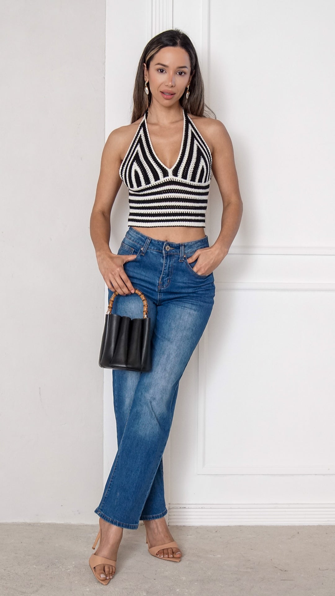 front view image 2 of Alondra Halter Top