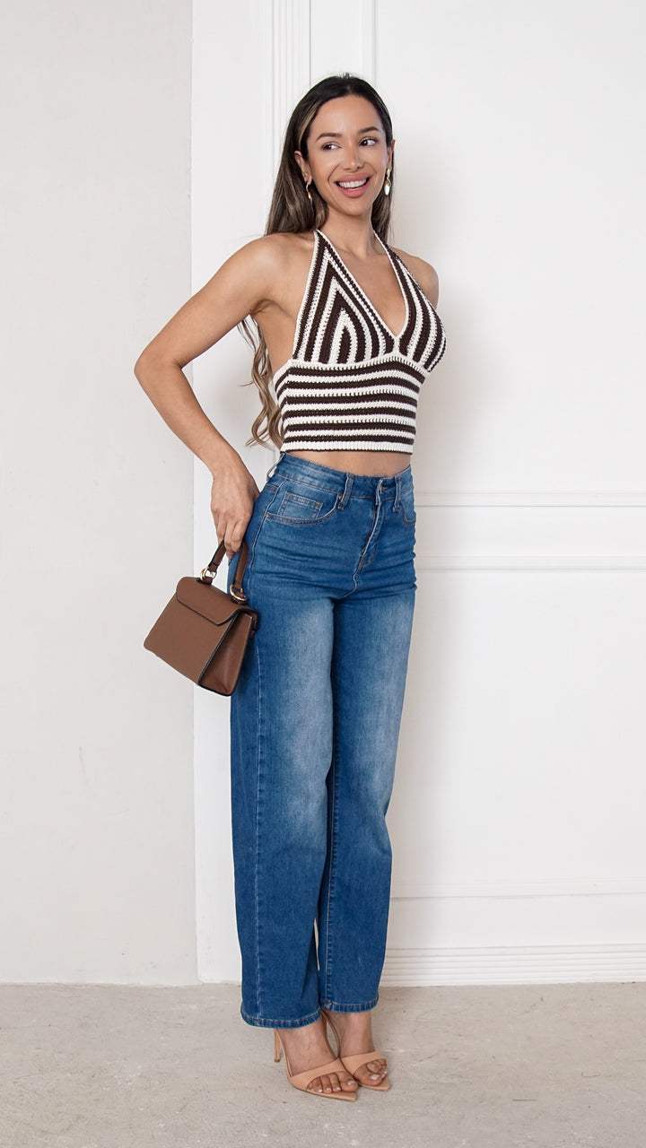 front view image 3 of Alondra Halter Top