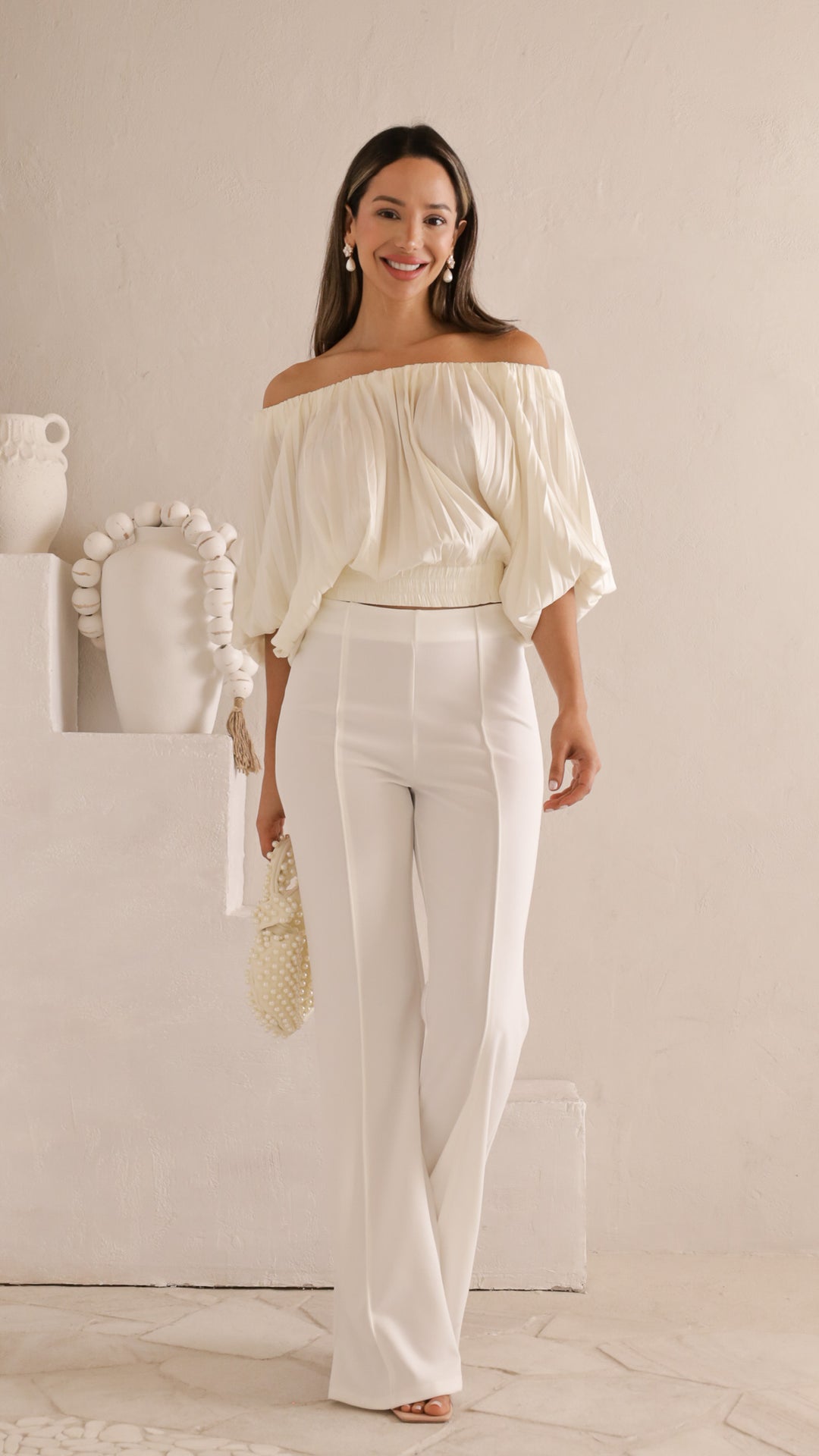 front view image 1 of Reina Off-Shoulder Blouse