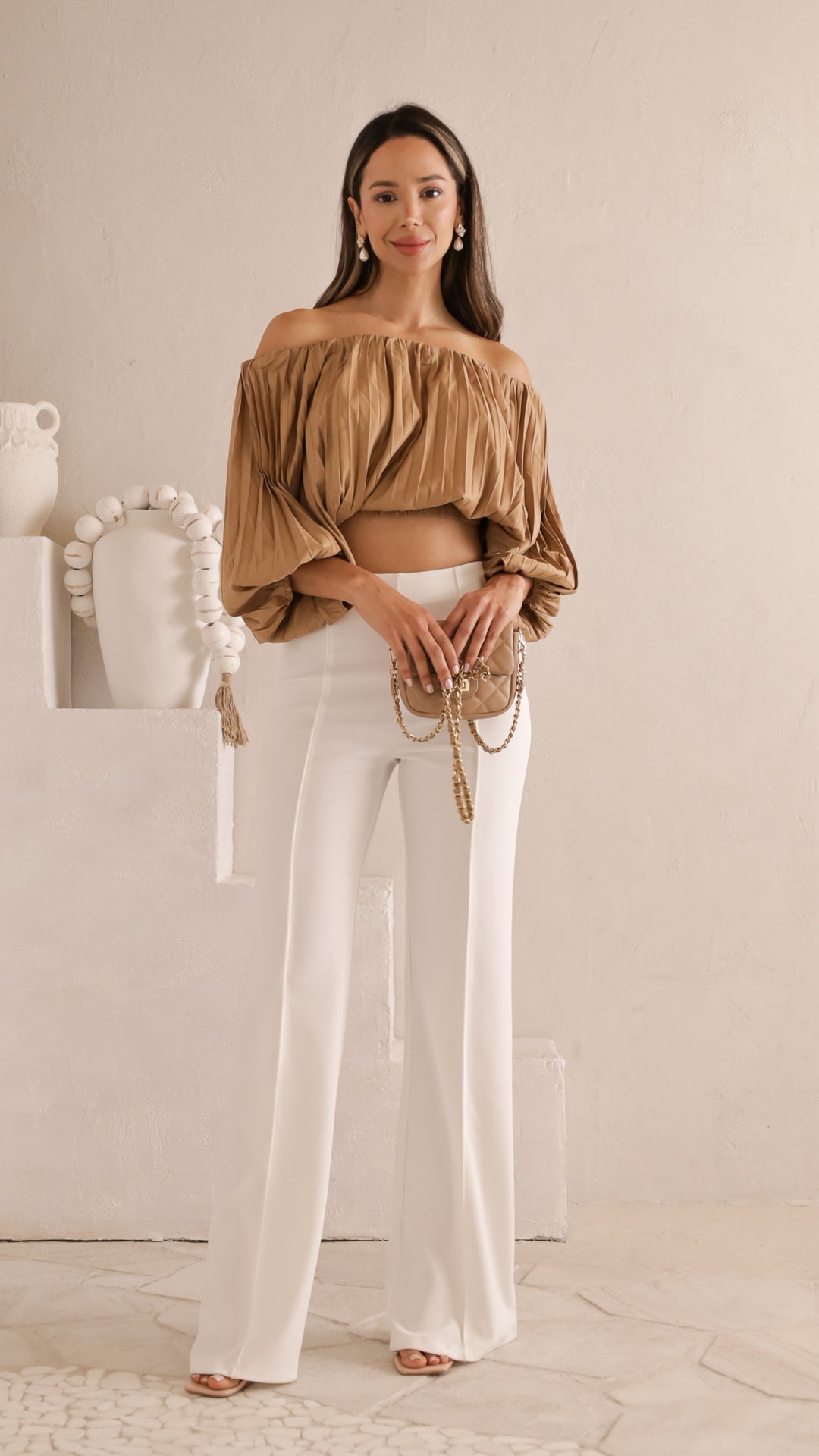 front view image 1 of Reina Off-Shoulder Blouse