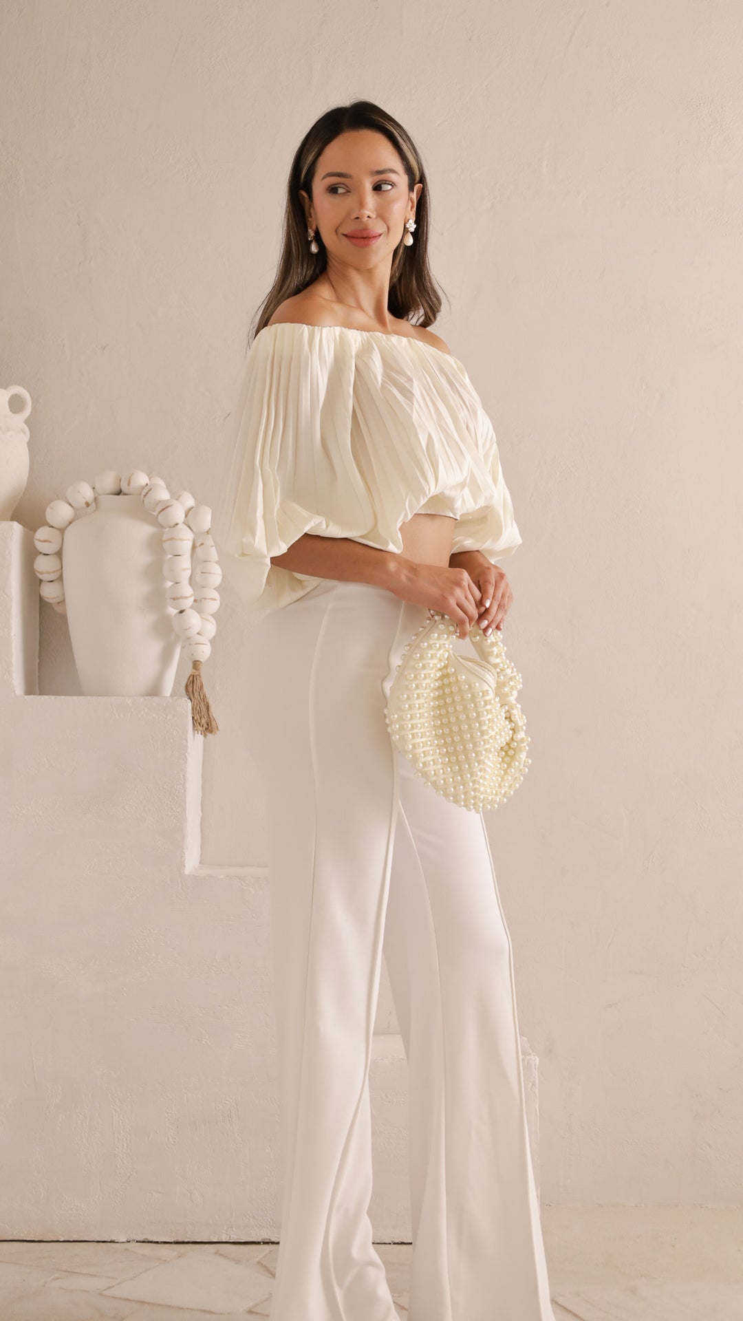 side view image 1 of Reina Off-Shoulder Blouse