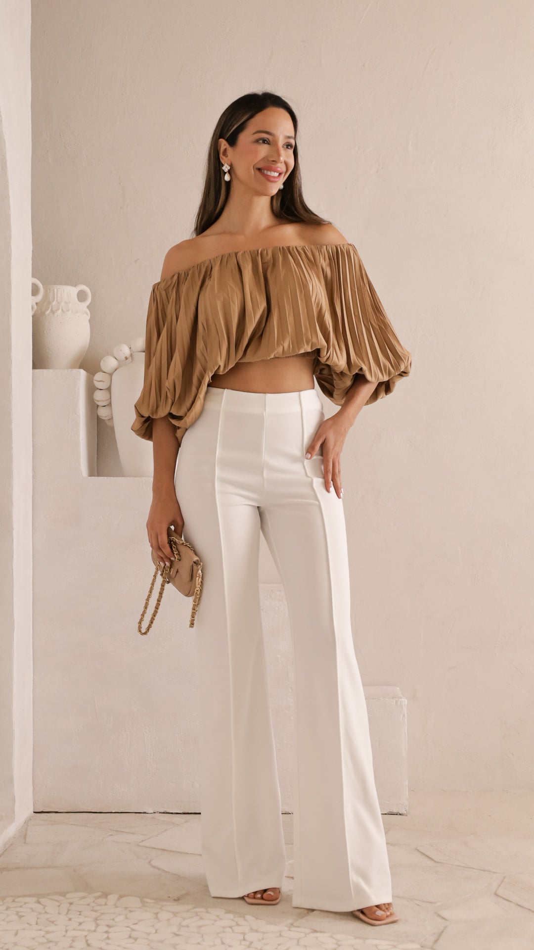 front view image 2 of Reina Off-Shoulder Blouse