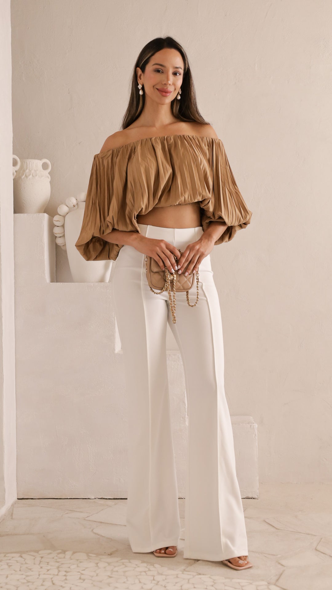 front view image 3 of Reina Off-Shoulder Blouse