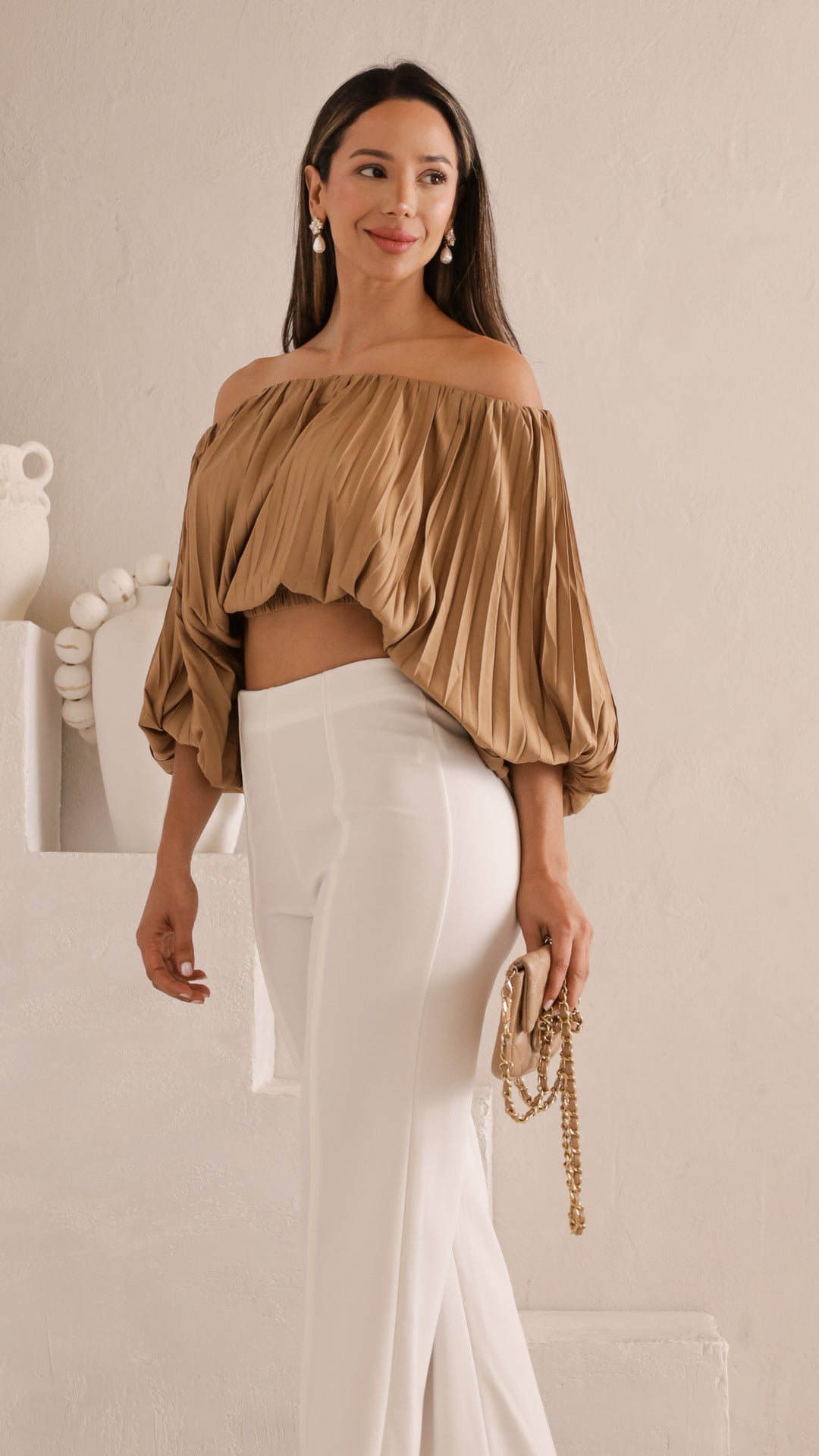 side view image 3 of Reina Off-Shoulder Blouse