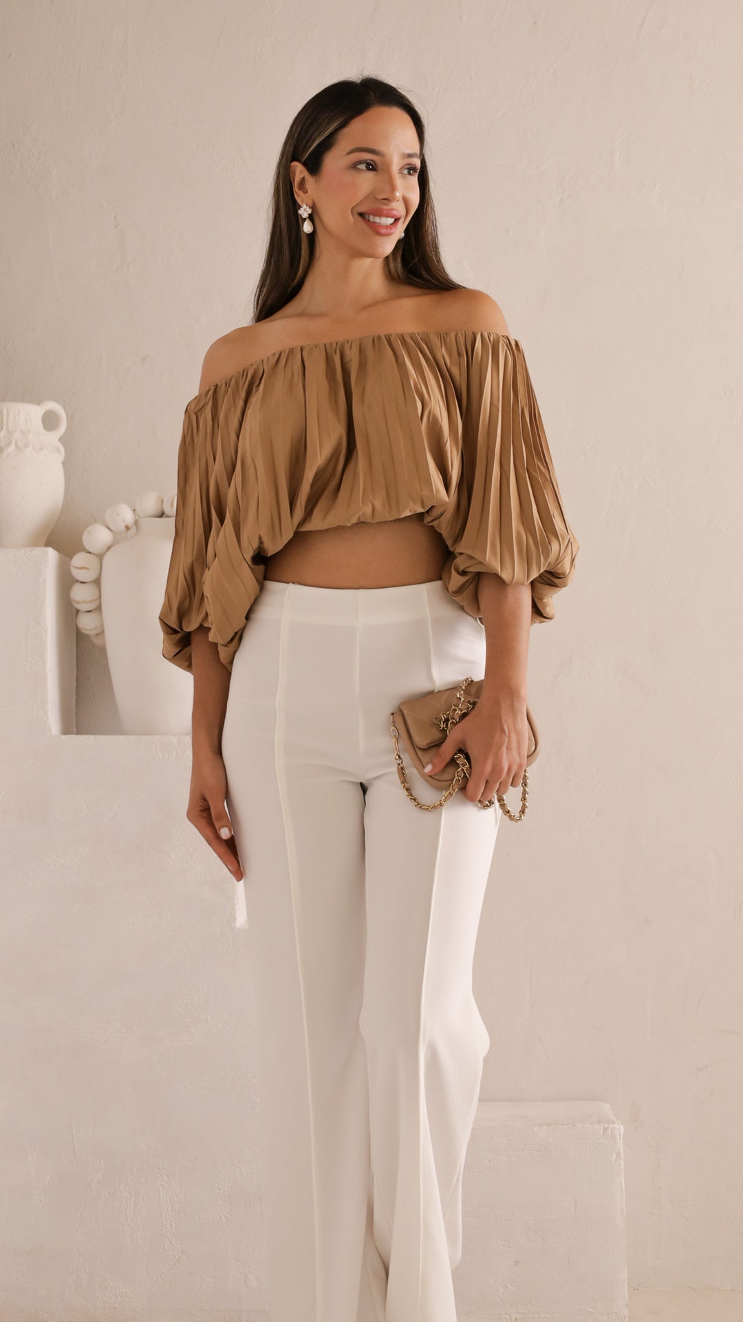 front view image 4 of Reina Off-Shoulder Blouse
