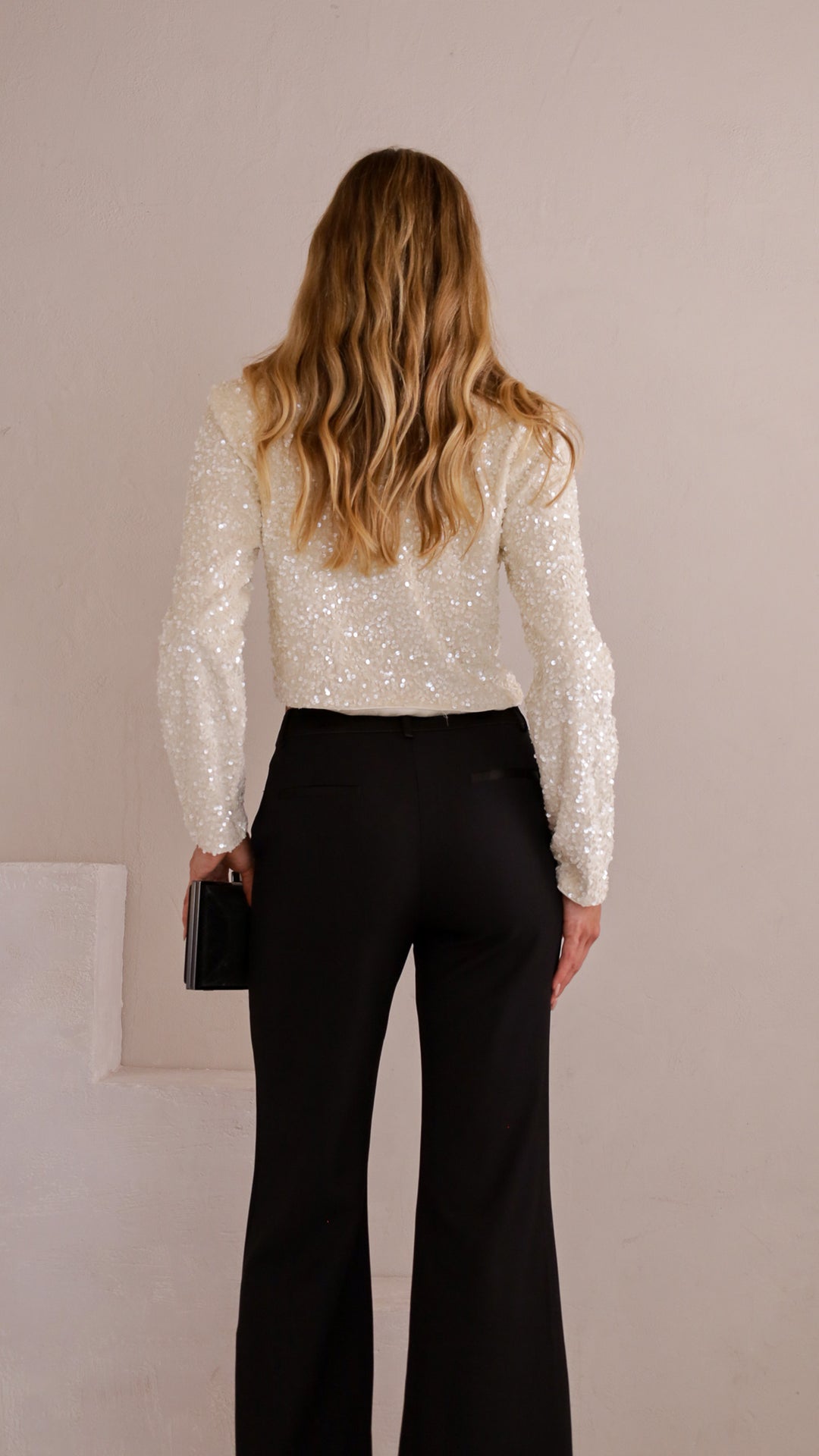 rear view image 1 of Vivienne Sequin Cropped Jacket
