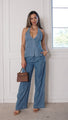 Arielle Denim Halter Vest