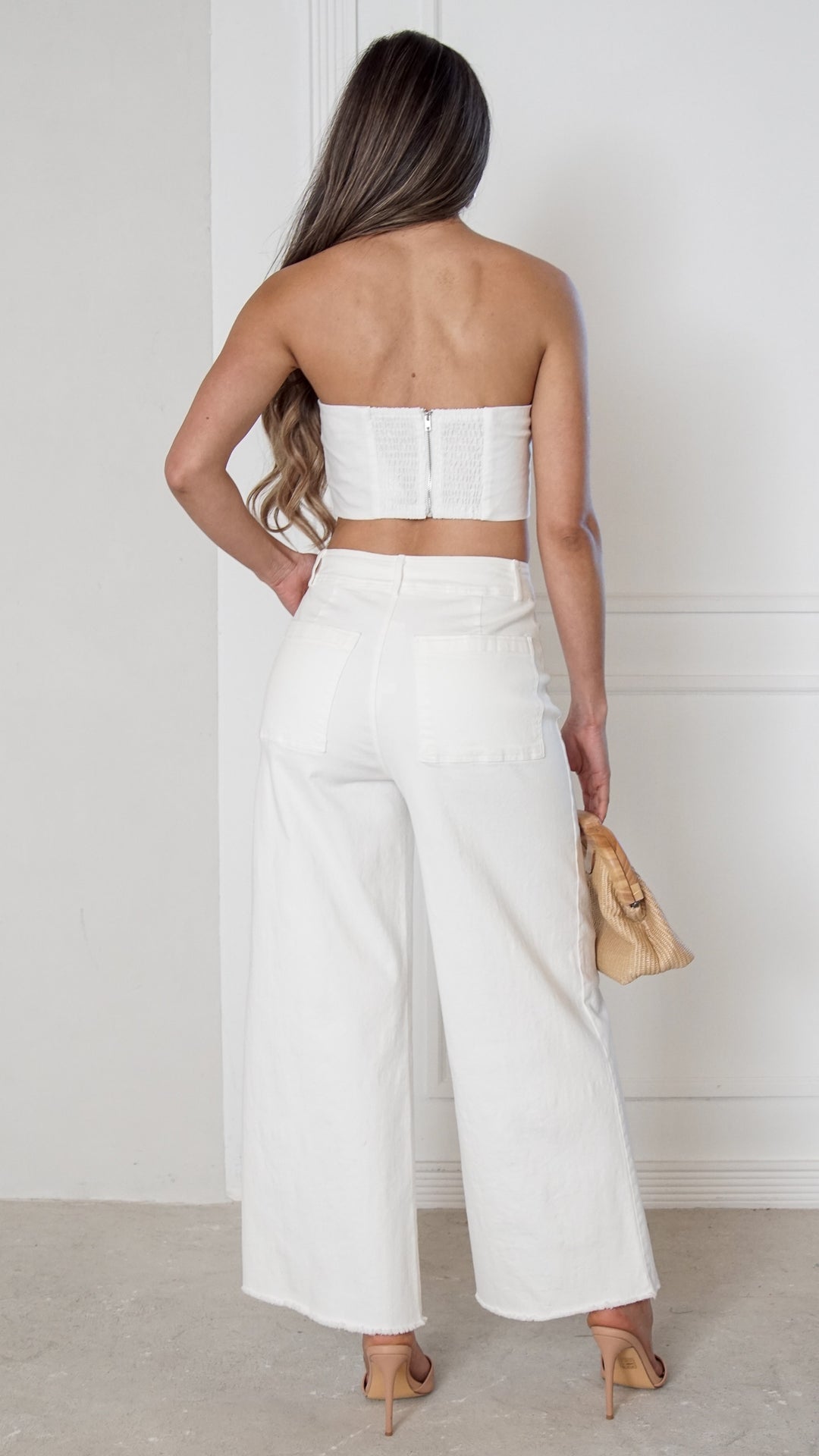 rear view image 2 of Camellia Floral Bandeau Top
