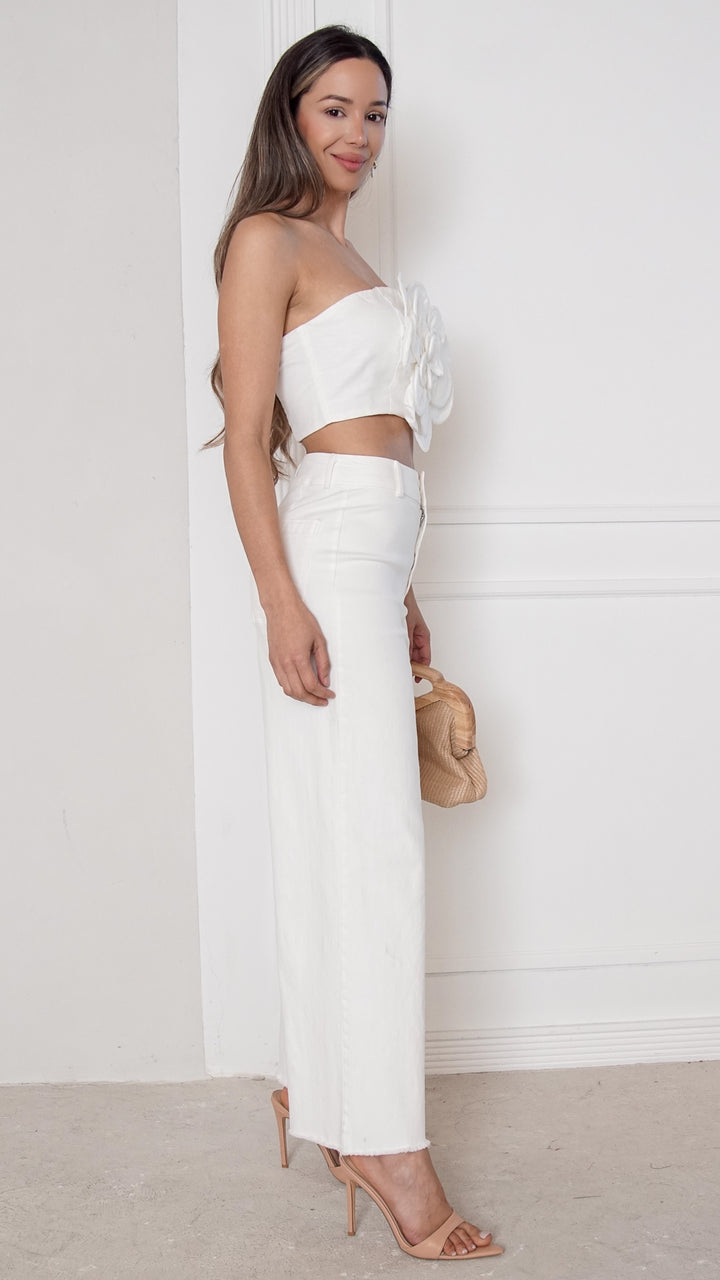 side view image 3 of Camellia Floral Bandeau Top