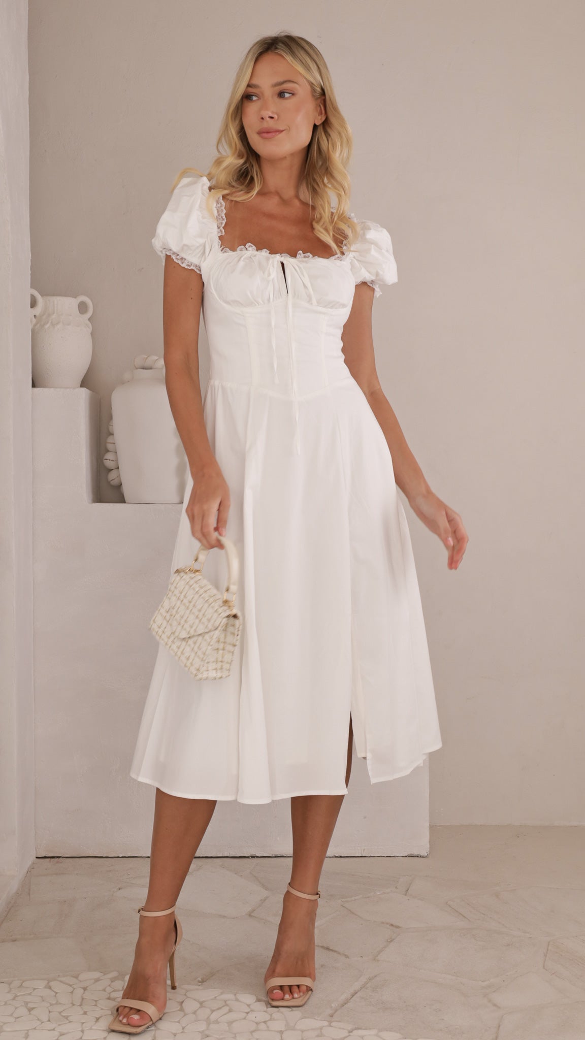 Marissa Puff Sleeve Dress – Steps New York