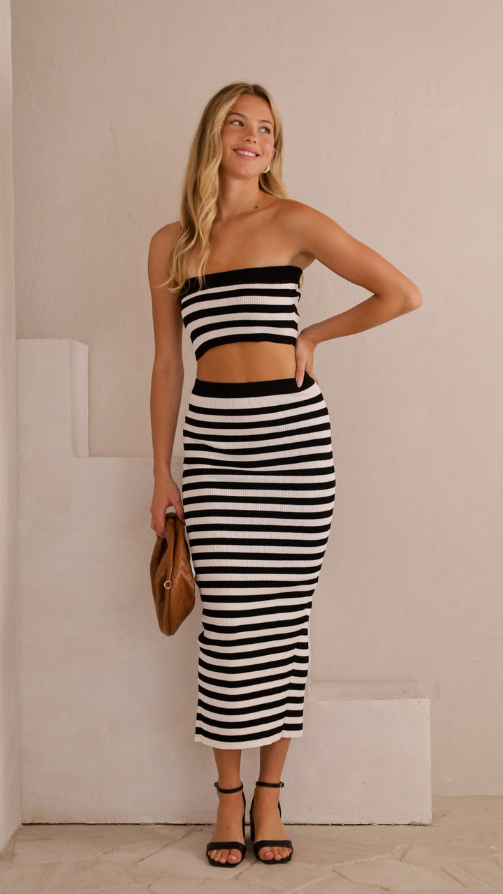 front view image 3 of Sienna Stripe Knit Set