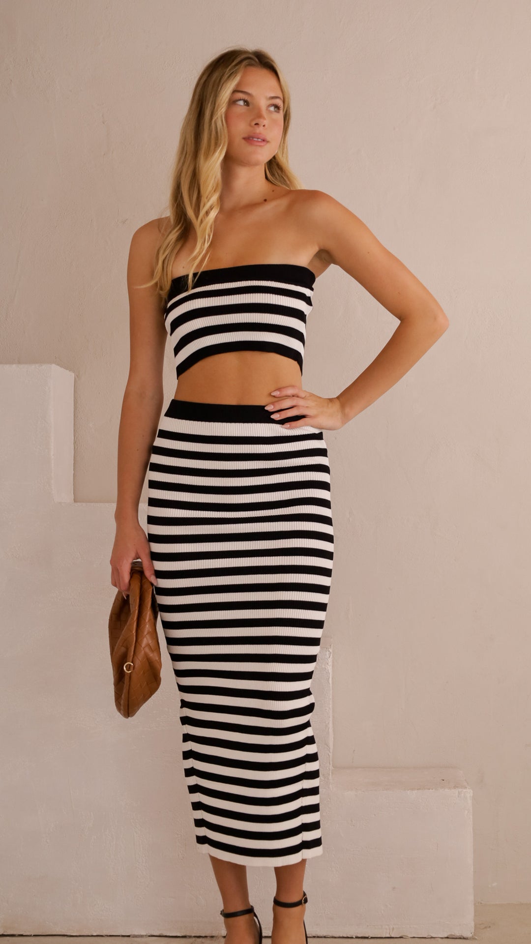 front view image 5 of Sienna Stripe Knit Set