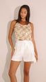 Saline Sequin Top