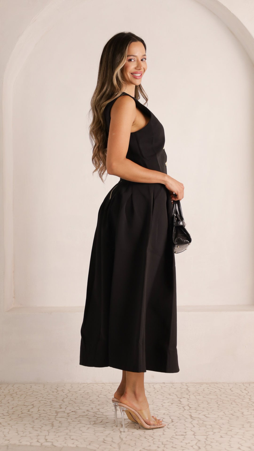 2 image rear view_black of Enyel Skirt